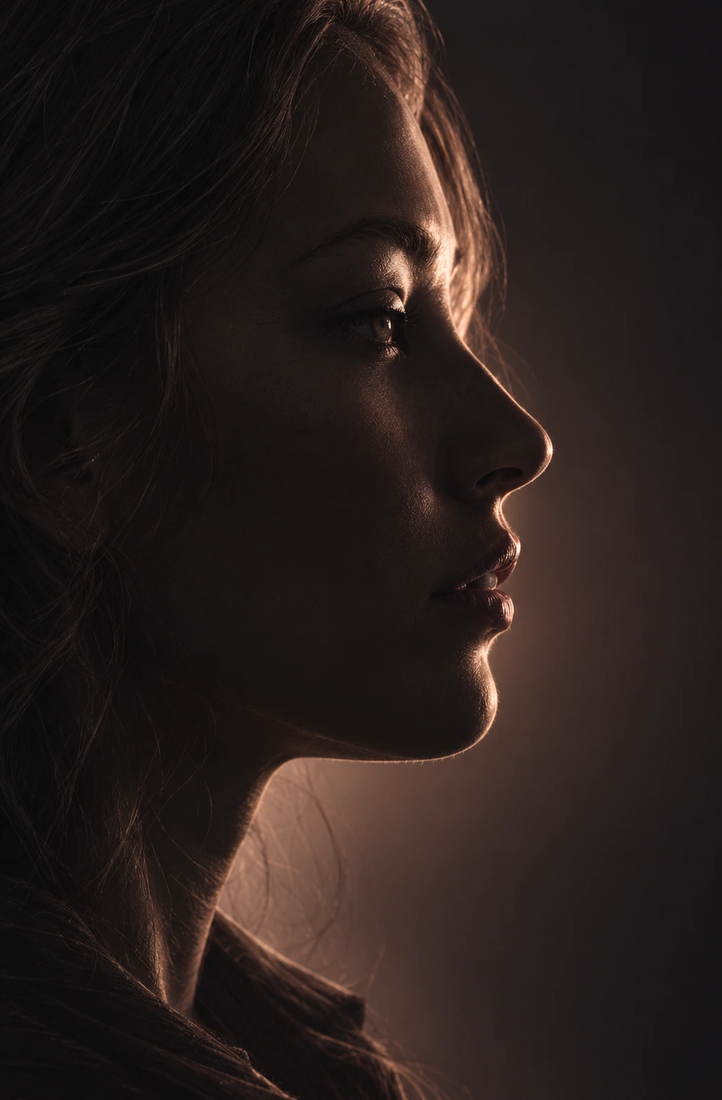 A speaker in profile