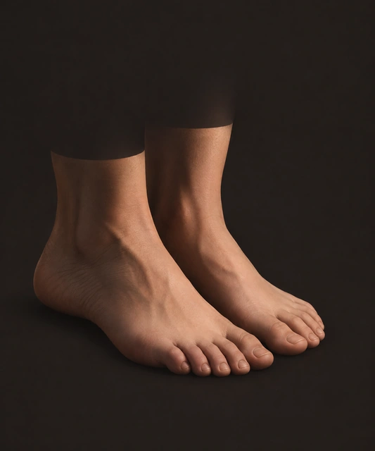 Bare feet